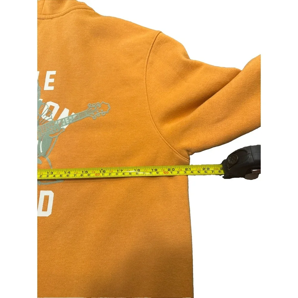 True Religion Mens M Yellow Core Zip Up Hoodie Buddha Logo Sweatshirt Streetwear